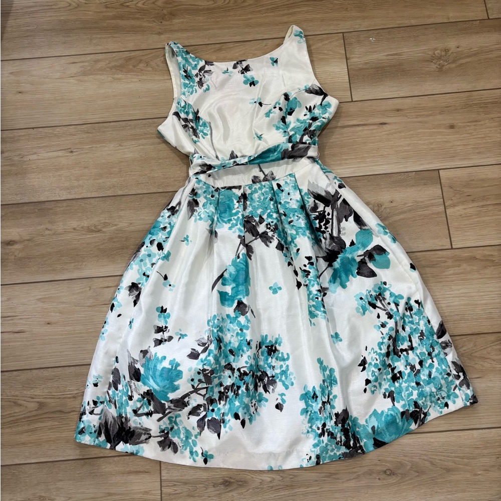 floral 50s style dress